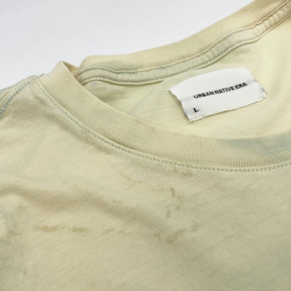 Urban Native Era T-Shirt You Are On Native Land Tie-Dye Men Size Large FLAWS - Picture 6 of 13